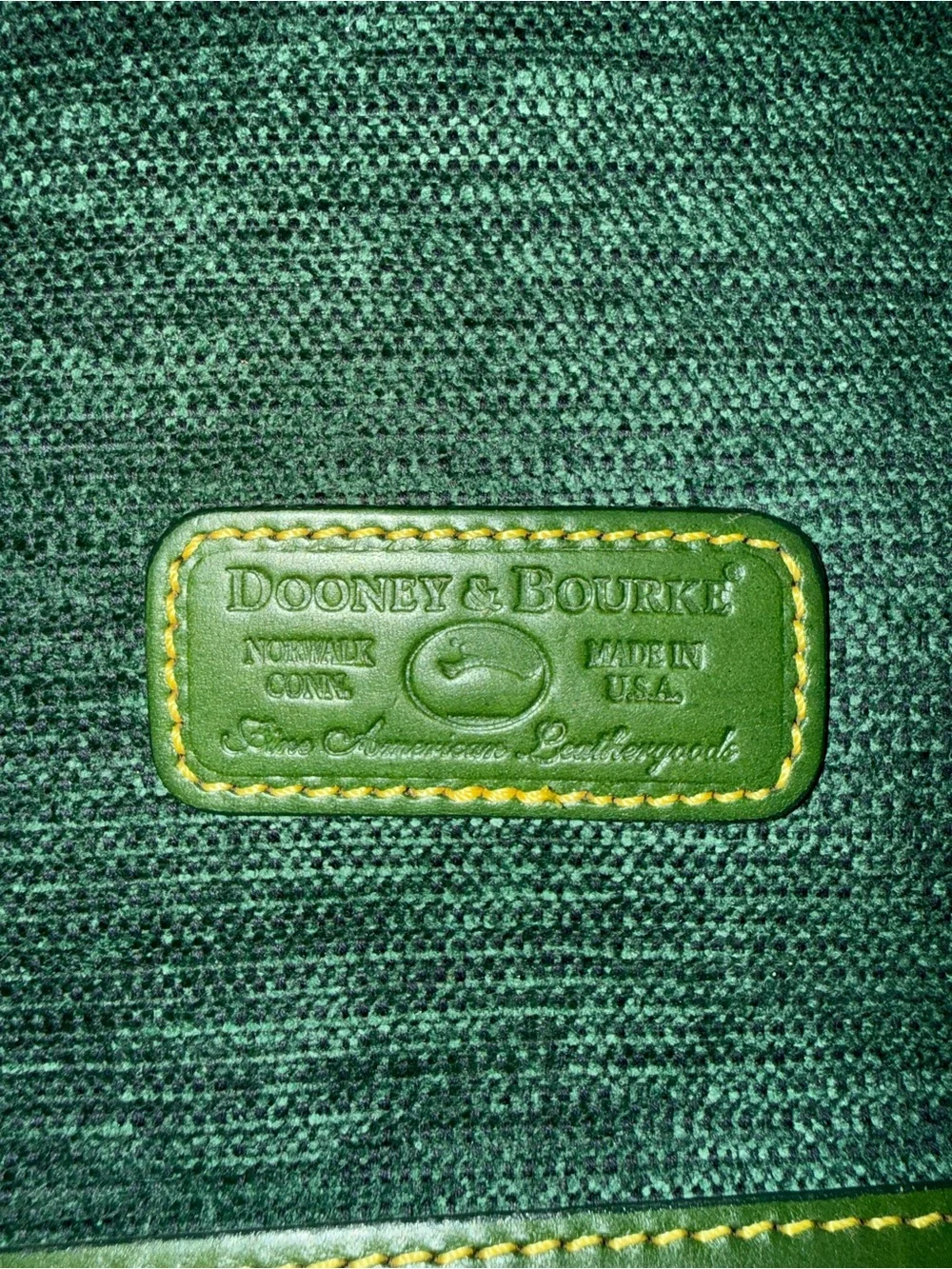 NWT Dooney & Bourke Green Canvas Leather Hobo Bag
